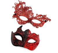 Songelt Coppia Masquerade Donne Uomini Mardi Gras Veneziani Costume Per Festa di Natale Capodanno Festa Mardi Gras