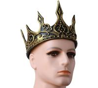 Songelt Corone medievali a mezzaluna con disegni a mezzaluna corone tiaras fascia per capelli per feste in maschera e rievocazioni storiche raduni cosplay re