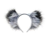 Songelt Cosplay, cerchietto con orecchie di lupo e orecchie di animale, per carnevale, feste, costume da lupo peloso fatto a mano, costume da diavolo anime, cosplay