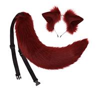 Songelt Cosplay Peloso Animale Per Orecchie Capelli Cerchio Coda Set Costume Lungo Copricapo Per Halloween Decorazione Del Partito Copricapo Halloween Cosplay Set