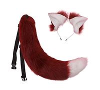 Songelt Cosplay Peloso Animale Per Orecchie Capelli Cerchio Coda Set Costume Lungo Copricapo Per Halloween Decorazione Del Partito Copricapo Halloween Cosplay Set