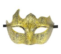 Songelt Costume di Halloween retrò in maschera Mezza faccia Mardi Gras Carnevali per uomo Mezza faccia Retro Masquerades Halloween Party Carnevali