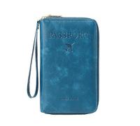 Songelt Custodia per passaporti Custodia a portafoglio da viaggio in pelle PU Custodia per passaporti per biglietti da visita, carte d'imbarco, passaporto, custodia per passaporto, custodia per