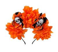 Songelt Day Of The Deads Copricapo Teschio Fiore Corona Fascia Halloween Cincos Des Mayoes Party Costumi Per Donna Regali Halloween Dia Los Muerto Party Costume