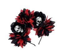 Songelt Day Of The Deads Copricapo Teschio Fiore Corona Fascia Halloween Cincos Des Mayoes Party Costumi Per Donna Regali Halloween Dia Los Muerto Party Costume
