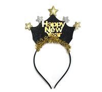 Songelt Delicato Anno Nuovo Anno Paillettes Cerchio Copricapo 2023 Lavaggio Viso Fascia Antiscivolo Copricapo Festa di Capodanno Fasce Per Le Donne