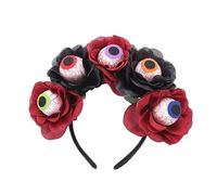 Songelt Divertente teschio fascia sanguinante bulbo oculare partito cosplay costume copricapo forniture costume di Halloween fascia per capelli fiore fascia per ragazze