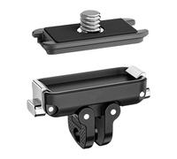Songelt Doppio Morsetto Piastra A Sgancio Rapido Con 1/4 Pollice Vite Alluminio Leggero Per Action Camera Monti Doppio Morsetto Bloccaggio Veloce