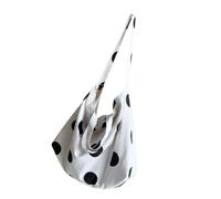 Songelt Elegante borsa a tracolla a pois per le donne 2025 borsa a tracolla alla moda interni spaziosi borsa a tracolla pratica in poliestere design, bianco, One Size