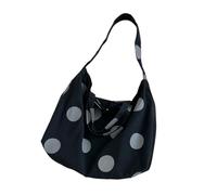 Songelt Elegante borsa a tracolla a pois per le donne 2025 borsa a tracolla alla moda interni spaziosi borsa a tracolla pratica in poliestere design, Nero , One Size