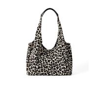 Songelt Elegante borsa da donna spaziosa borsa a tracolla interna con stampa leopardi borse morbide casual per tutti i giorni borsa per lavoro pendolari borsa casual ascellare alla moda, bianco, One