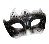 Songelt Elegante copertura per viso da donna, con note musicali scintillanti, carnevale, veneziane, per feste in maschera ed eventi nuziali, cosplay, ecc