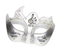 Songelt Elegante copertura per viso da donna, con note musicali scintillanti, carnevale, veneziane, per feste in maschera ed eventi nuziali, cosplay, ecc