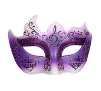 Songelt Elegante copertura per viso da donna, con note musicali scintillanti, carnevale, veneziane, per feste in maschera ed eventi nuziali, cosplay, ecc