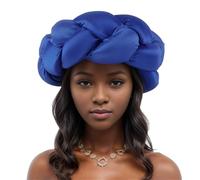 Songelt Elegante fascia per capelli intrecciata oversize grande cappello turbante africano per l'uso quotidiano e occasioni formali Fornitura per feste copricapo etnico