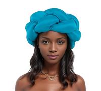 Songelt Elegante fascia per capelli intrecciata oversize grande cappello turbante africano per l'uso quotidiano e occasioni formali Fornitura per feste copricapo etnico