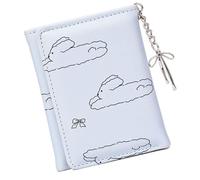 Songelt Elegante portafoglio da donna in pelle PU portamonete con eleganti disegni e conigli modello dettaglio per elegante portafoglio da donna con fiocco, Blu, Bellezza di massa