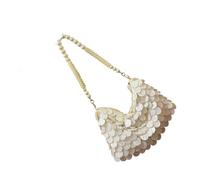Songelt Elegante squame di pesce glitter borsa con manico superiore tessuto PVC sera partito borsa a tracolla tracolla rimovibile borsa ascellare per le donne donna perline sera