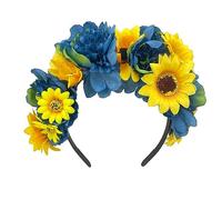 Songelt Eleganti fasce per capelli a forma di fiore simulato con teschio per capelli per Halloween per donne ragazze forniture per feste di nozze fascia per capelli con fiori di Halloween