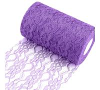 Songelt Eleganti orchidee trasparenti disegna tovaglia resistente agli strappi in poliestere per decorazioni per feste eleganti lacci runner da tavola