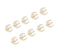 Songelt Eleganti portatovaglioli in lega costruzione sole lune modello di fissaggio per banchetti di nozze decorazione antiruggine cena clip