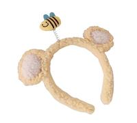 Songelt Fasce per capelli con orso dei cartoni animati per studio fotografico Halloween oggetti di scena accattivanti per feste festive uso quotidiano copricapo orecchio fascia per capelli