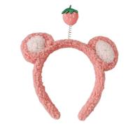 Songelt Fasce per capelli con orso dei cartoni animati per studio fotografico Halloween oggetti di scena accattivanti per feste festive uso quotidiano copricapo orecchio fascia per capelli