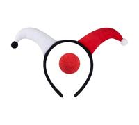 Songelt Fascia colorata da clown con naso set costume accessori cosplay per feste di compleanno di Halloween e festival evento colore brillante fascia