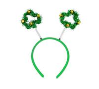 Songelt Fascia irlandese Bowknot Shamrock Fascia Patricks Day Fascia Donna Paillettes di Natale per Festival Fotografia Fasce irlandesi per donne Fasce per capelli Ragazze Uomini