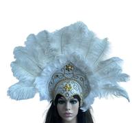 Songelt Fascia per capelli con piume, accessorio per feste in costume anni '20, per carnevale, feste, celebrazioni, accessori per la danza