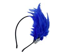 Songelt Fascia per capelli in stile anni '20, con piume, per feste in maschera, feste in maschera, carnevale, accessori per feste, elegante copricapo