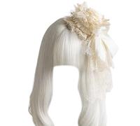 Songelt Fascinator Cappello Con Fiore Per Adulti Anime Pizzo Fiore Clip Di Capelli Cosplay Costume Cappello Festa di Halloween Decori Dei Capelli Fascinator Tornante