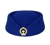 Songelt Ferrovia Hostess Cappello Per Femminile Ferrovia Stewardess Cappello Per Stage Artisti Costume Professionale Uniforme Galateo Treno Personale