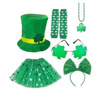 Songelt Festival Day Celebration Costume Set Festival Day Outfit Tema Verde Set Per Tessuto Divertente Partito