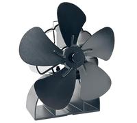 Songelt Funzionamento silenzioso alimentato a calore stufa camino ventilatore con 5 lame e indicatore di temperatura Nessuna elettricità necessaria caminetti accessorio