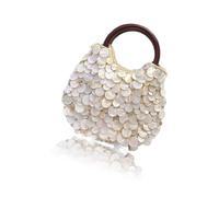 Songelt Hoboes Borse Toted Borse da donna Pochette da donna Borse con manico superiore Borse a mano Shell Perline Borse da sera Hoboes, Conchiglie bifacciali, One Size