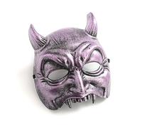 Songelt Masquerade Adulto Unisex Mezza Viso Spaventoso Divertente Vestito Cosplay Diavolo Per Halloween Carnevale Night Club Halloween Per Adulti Bambini Adulti Donne