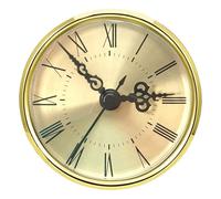 Songelt Meccanismo di orologio al quarzo placcato oro da 70 mm con lancette in metallo nero per orologi da parete e decorazioni per la casa, unità di orologio al quarzo multifunzionale