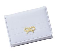 Songelt Portafogli da donna piccoli e compatti in pelle PU pochette borse porta carte da donna borsa per soldi pochette borsa a tre ante borse a tre ante frizione, Blu, Bellezza di massa