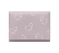 Songelt Portafoglio compatto da donna in pelle PU con porta carte di credito portamonete con motivo gatti dei cartoni animati e finestra trasparente per le donne elegante portafoglio da donna, Viola