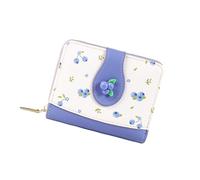 Songelt Portafoglio da donna Semplice Bifolds Portafogli in Pelle PU Borsa Sottile Breve Portafoglio Piccolo Bifolds Porta Carte di Contanti Borsa Compatta Bifold Frizione Borsa, Blu, Bellezza di