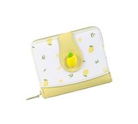 Songelt Portafoglio da donna Semplice Bifolds Portafogli in Pelle PU Borsa Sottile Breve Portafoglio Piccolo Bifolds Porta Carte di Contanti Borsa Compatta Bifold Frizione Borsa, Giallo, Bellezza di