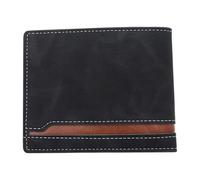 Songelt Portafoglio da uomo leggero con scomparti per carte di credito e portamonete da viaggio compatto casual per uso quotidiano Design unico Portafoglio da uomo, Nero , Bellezza di massa