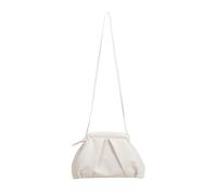 Songelt Pratica borsa a tracolla intrecciata tracolla regolabile in pelle PU borsa ascellare per pendolarismo e riunioni di lavoro borsa da sera tessuta, bianco, One Size