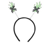Songelt Punk Branch - Fascia per capelli per Halloween, giorno della morte, per adulti e bambini, per feste a tema, in tulle, con teschio, fiore, accessorio per feste