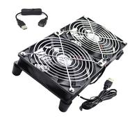 Songelt Router Ventola di Raffreddamento Per Radiatore Fan Base Staffa Doppia USB 5V2A Potenza 240mm Supporto Del Basamento Casa Pet