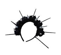 Songelt Teschio Rosa Fascia Per Festival Corone Fascia Per Capelli Spettacoli Palcoscenico Hairhoop Femminile Crownpiece Cranio Fiore Copricapo Festival Foto Puntelli