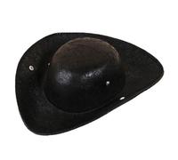 Songelt Tricorno Cappello storico Coloniale Cappello Partito PU Pelle Pirata Coloniale Tricorno Pirata Cappelli Pirata Per La Scuola Gioca Steampunk Adulto Storico