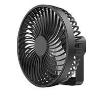 Songelt Ventilatore a baldacchino da 16,5 cm, con gancio + lampada, ricaricabile, 2000 mAh, 4 velocità, per dormitorio, camera da letto, ventilatori a soffitto con luci per camera da letto