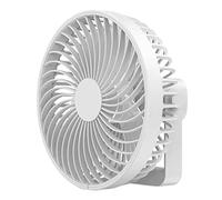 Songelt Ventilatore a baldacchino da 16,5 cm, con gancio + lampada, ricaricabile, 2000 mAh, 4 velocità, per dormitorio, camera da letto, ventilatori a soffitto con luci per camera da letto